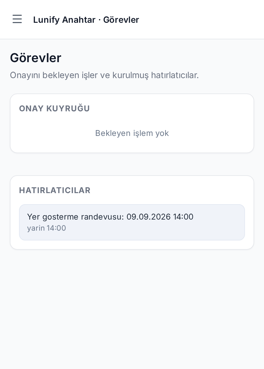 12. Görevler ve hatırlatıcılar